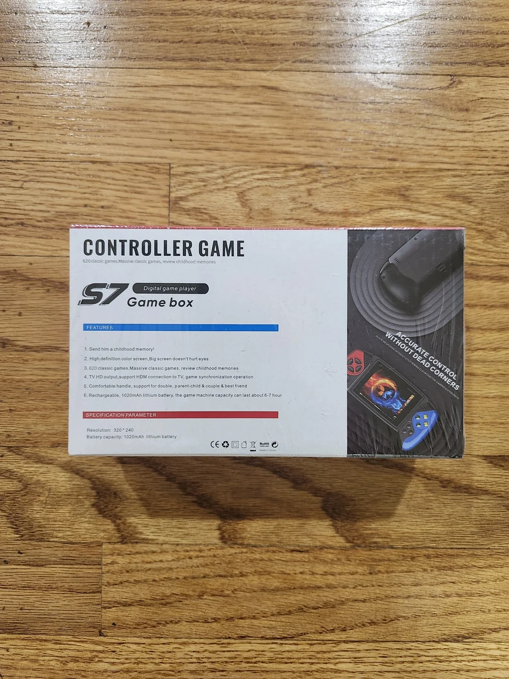 Controller Game Box Handheld Console - Red & Blue
